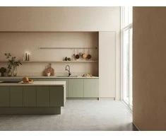 Granitinė virtuvinė plautuvė Laveo Milos SPM_5208, Pilkas