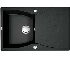 Granitinė virtuvinė plautuvė Laveo Molokin SPO_711T, Juodas