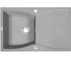 Granitinė virtuvinė plautuvė Laveo Molokin SPO_511T, Pilkas