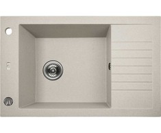 Granitinė virtuvinė plautuvė Laveo Pionier SBR_413T, rusvai gelsvas