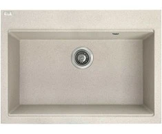 Granitinė virtuvinė plautuvė Laveo Tau SBT_4107, rusvai gelsvas