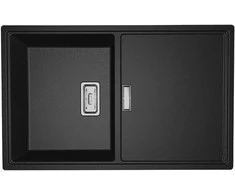 Granitinė virtuvinė plautuvė Laveo Tonga SPT_711Y, Juodas