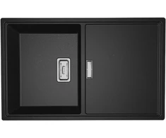 Granitinė virtuvinė plautuvė Laveo Tonga SPT_711Y, Juodas