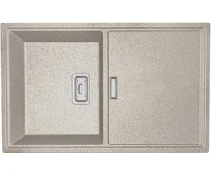 Granitinė virtuvinė plautuvė Laveo Tonga SPT_411Y, rusvai gelsvas