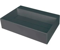 Granito praustuvas Deante Correo, 60x40 cm, CQR_TU6M, antracito metalo