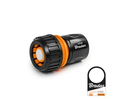 Greita jungtis 3/4" Bradas Juodas LINE su STOP funkcija