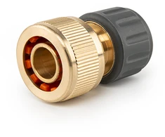 Greita jungtis 3/4" su STOP funkcija Bradas BRASS SOFT, žalvaris