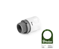 Greita jungtis su išoriniu sriegiu 3/4 Bradas Baltas LINE STANDARD