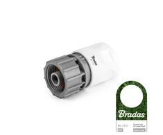 Greita jungtis su vidiniu sriegiu 3/4" Bradas Baltas LINE su STOP