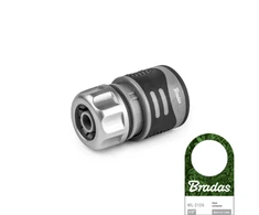 Greita jungtis žarnai 1/2" Bradas Baltas LINE su STOP funkcija