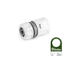Greita jungtis žarnai 1/2" Bradas Baltas LINE su STOP funkcija