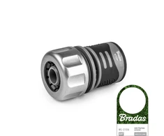 Greita jungtis žarnai 3/4" Bradas Baltas LINE TPR su STOP funkcija
