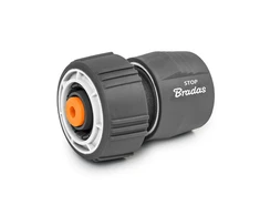 Greita jungtis žarnai 3/4" Bradas Baltas Line SOFT STANDARD su STOP