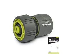 Greita jungtis žarnai 3/4" Bradas LIME LINE SOFT su STOP funkcija