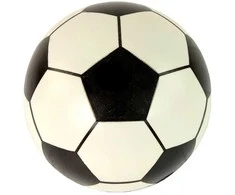 Guminis kamuolys, 23 cm, baltas