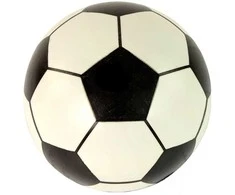 Guminis kamuolys, 23 cm, baltas