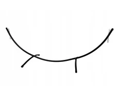 Hamako stovas, 300x95x100 cm, juodas