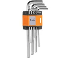 HEX šešiakampių raktų rinkinys Bradas, 1,5–10 mm, 9 vnt., long
