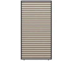 Horizontalių žaliuzių sienelė pavėsinėms Pergola ELEGANCE/DELUXE/FUSION 1.3 m, Woodgrain (123.5 cm)