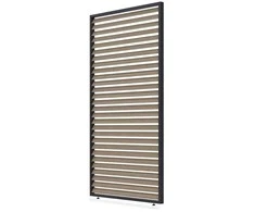Horizontalių žaliuzių sienelė pavėsinėms Pergola ELEGANCE/DELUXE/FUSION 1.3 m, Woodgrain (123.5 cm)