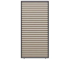 Horizontalių žaliuzių sienelė pavėsinėms Pergola ELEGANCE/DELUXE/FUSION 1.2 m, Woodgrain (113.3 cm)