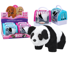 Interaktyvi panda su transportavimo dėže