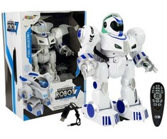 Interaktyvus robotas su nuotolinio valdymo pultu