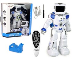 Interaktyvus robotas su nuotolinio valdymo pultu