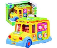 Interaktyvus spalvingas mokyklos autobusas