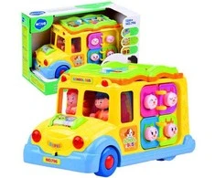 Interaktyvus spalvingas mokyklos autobusas