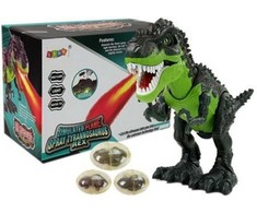 Interaktyvus ugnimi alsuojantis dinozauras, žalias
