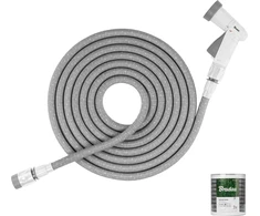Išsitempianti laistymo žarna su purkštuku Bradas Secret Hose 15m-45m, pilka