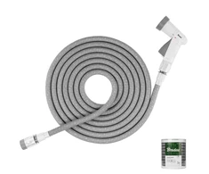 Išsitempianti laistymo žarna su purkštuku Bradas Secret Hose 5m-15m, pilka