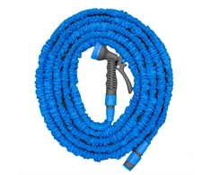 Išsitempianti sodo žarna su purkštuku Bradas Trick Hose 10m-30m, melsva