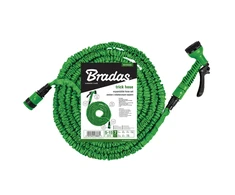 Išsitempianti sodo žarna su purkštuku Bradas Trick Hose 10m-30m, žalia