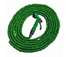 Išsitempianti sodo žarna su purkštuku Bradas Trick Hose 10m-30m, žalia