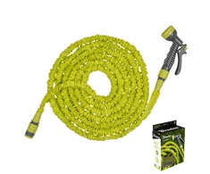 Išsitempianti sodo žarna su purkštuku Bradas Trick Hose 7,5m-22m, žalsva