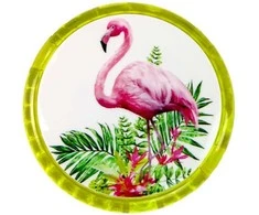 Jojo žaidimas su flamingo motyvu, geltonas
