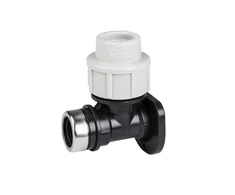 Jungtis alkūnė Bradas PE vamzdžiams 20mm/1/2" vid.sr., PN16