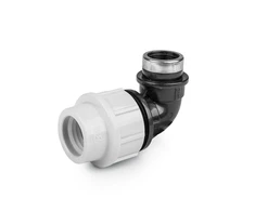 Jungtis alkūnė Bradas PE vamzdžiams 50mm/6/4" vid.sr., PN16