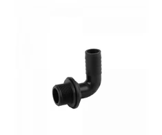 Jungtis alkūnė Bradas PIN LUG PP su tarpikliu, 1" išor.sr. - 1" žarnai