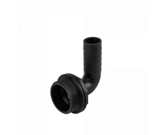 Jungtis alkūnė Bradas PIN LUG PP su tarpikliu, 2" išor.sr. - 1 1/4" žarnai