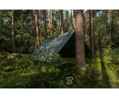 Kamufliažinis lauko tentas Bradas CAMOforest, 4 x 6 m, 90 g/m²
