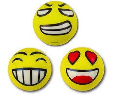 Kamuoliukas Emoticon, geltonas, 10 cm (1 vnt.)