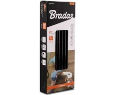 Karštų klijų lazdelės Bradas, 11x300 mm, juodas, 34 vnt./ 1kg