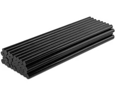 Karštų klijų lazdelės Bradas, 11x300 mm, juodas, 34 vnt./ 1kg