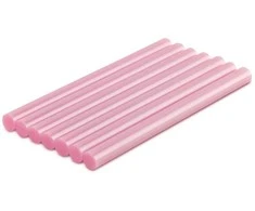 Karštų klijų lazdelės Bradas, 7x100 mm, metallic pink, 7 vnt.