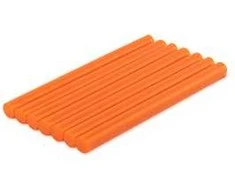 Orange Karštų klijų lazdelės Bradas, 7x100 mm, oranžinis, 7 vnt.