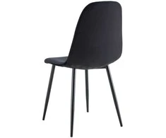 Kėdė Monita Lines, velvet, juoda