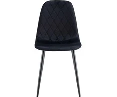 Kėdė Monita Rhombi, velvet, juoda